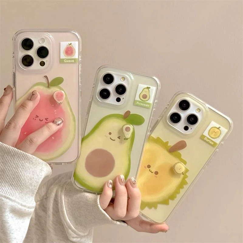 IMD夏日简约水果转转手机壳适用苹果华为OPPOvivo小米磨砂大孔gk