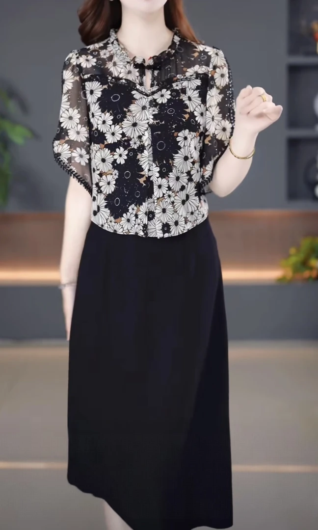 【连衣裙】2025新款显瘦修身收腰韩版气质连衣裙YX25Q1191