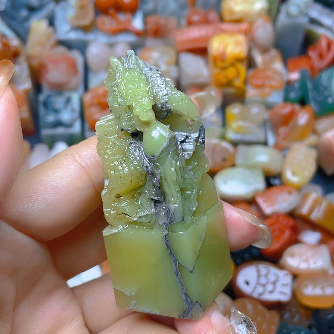 青田石印石葡萄冻