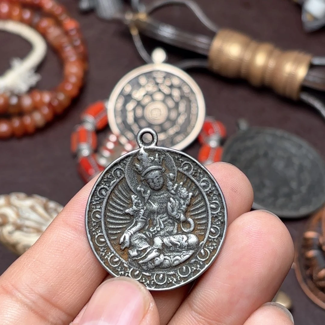 铜星月菩提挂件菩提