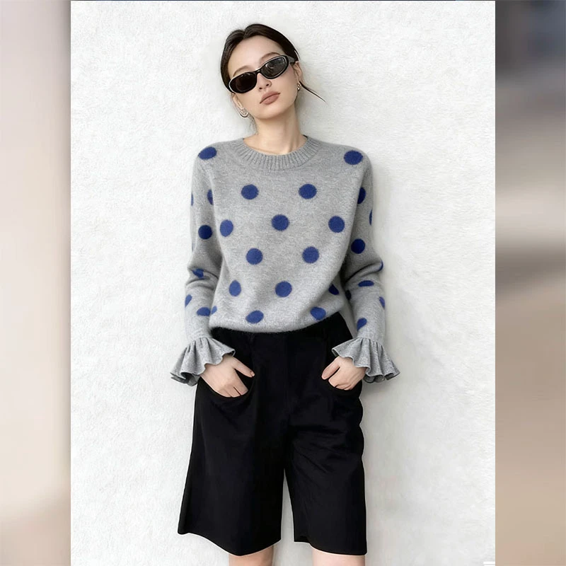 2025年秋季新款独特漂亮高级感chic日系温柔风宽松慵懒软糯毛衣女