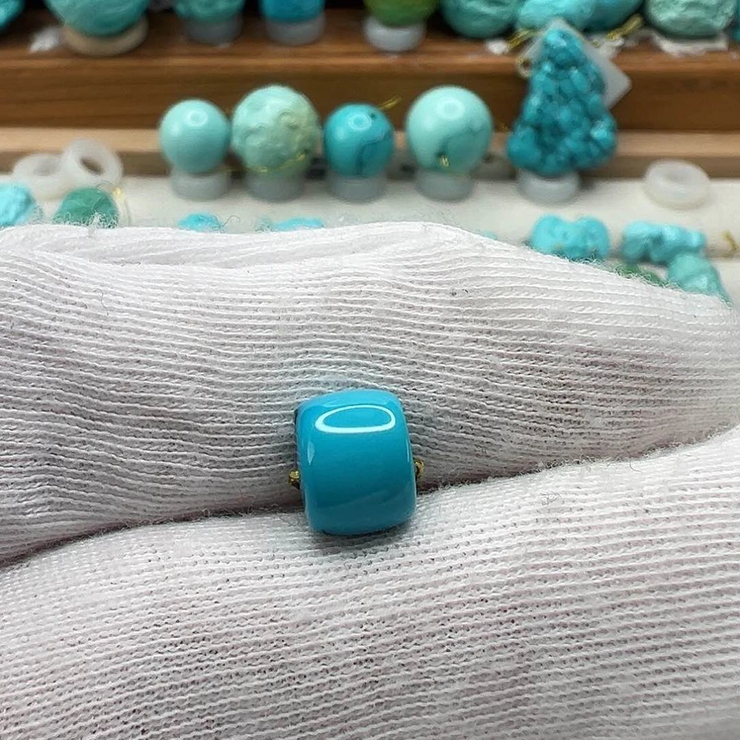 绿松石直切珠 未镶嵌