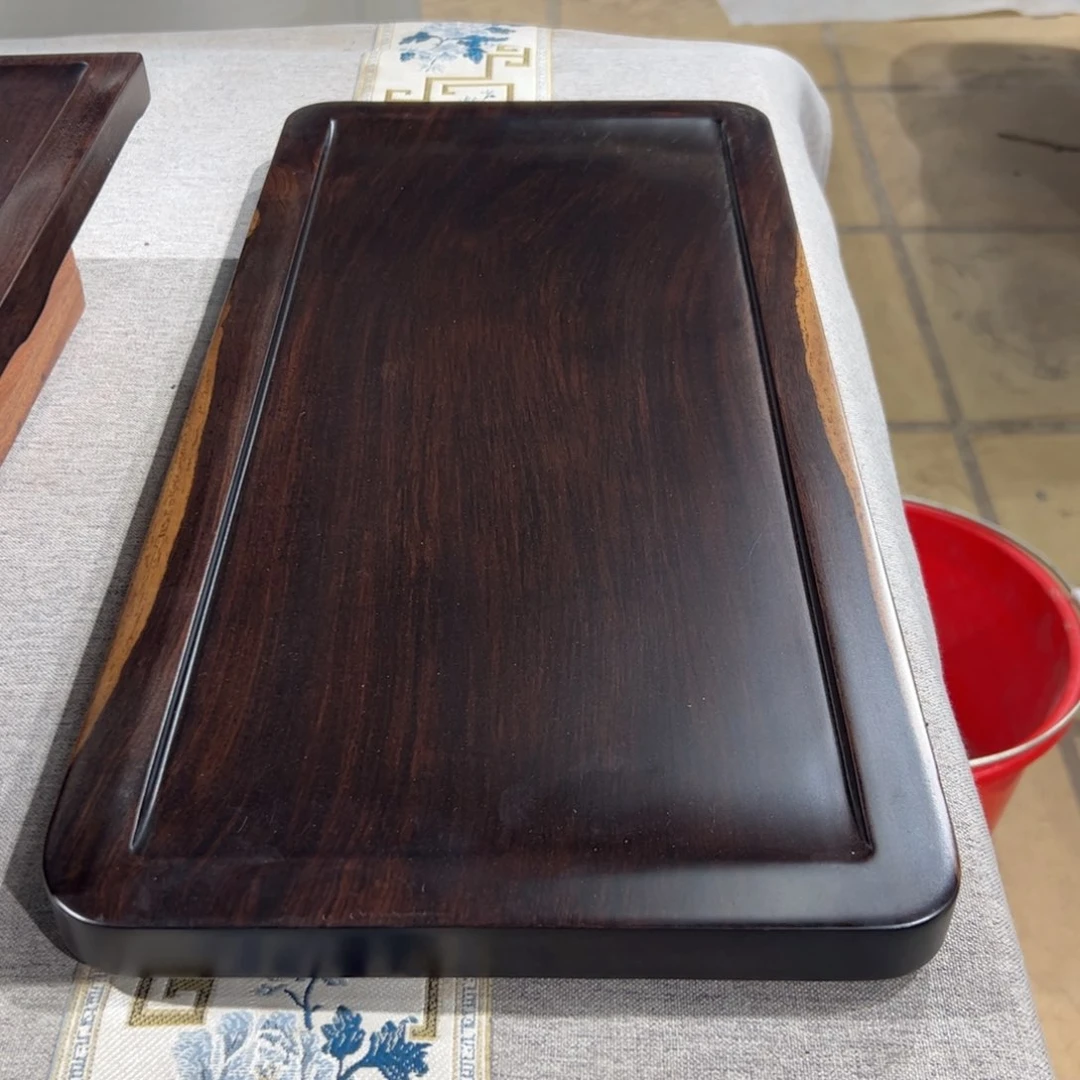 木非洲进口黑檀实木茶盘55x26x2.3