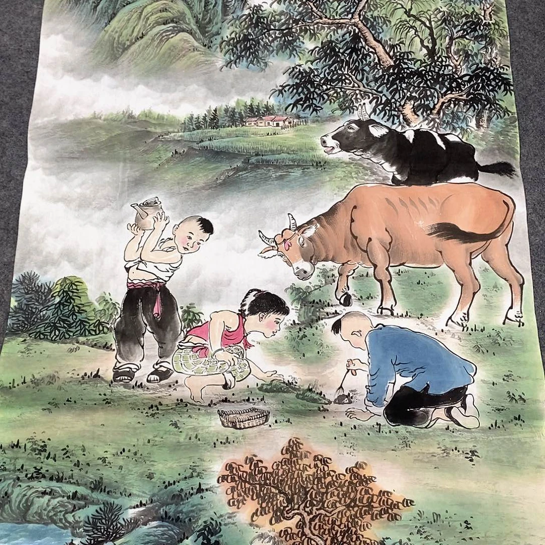 国画国画手绘作品