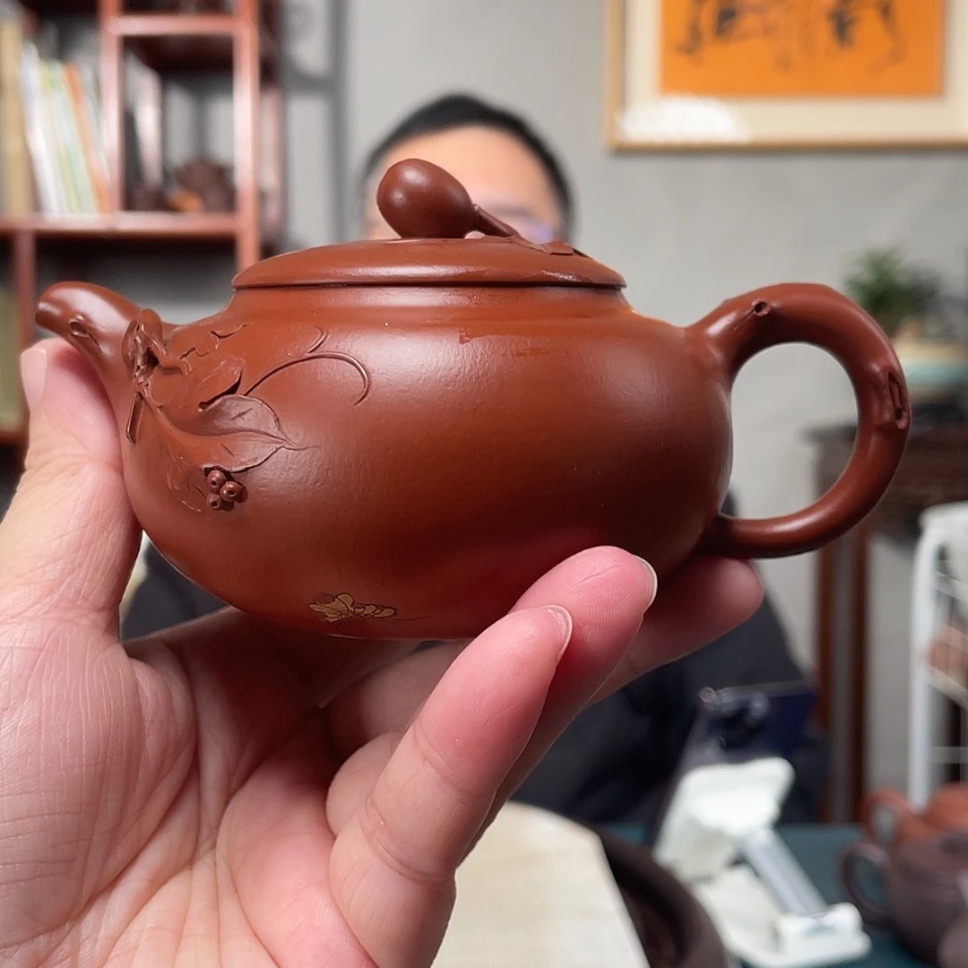 朱泥茶壶大红袍硕果