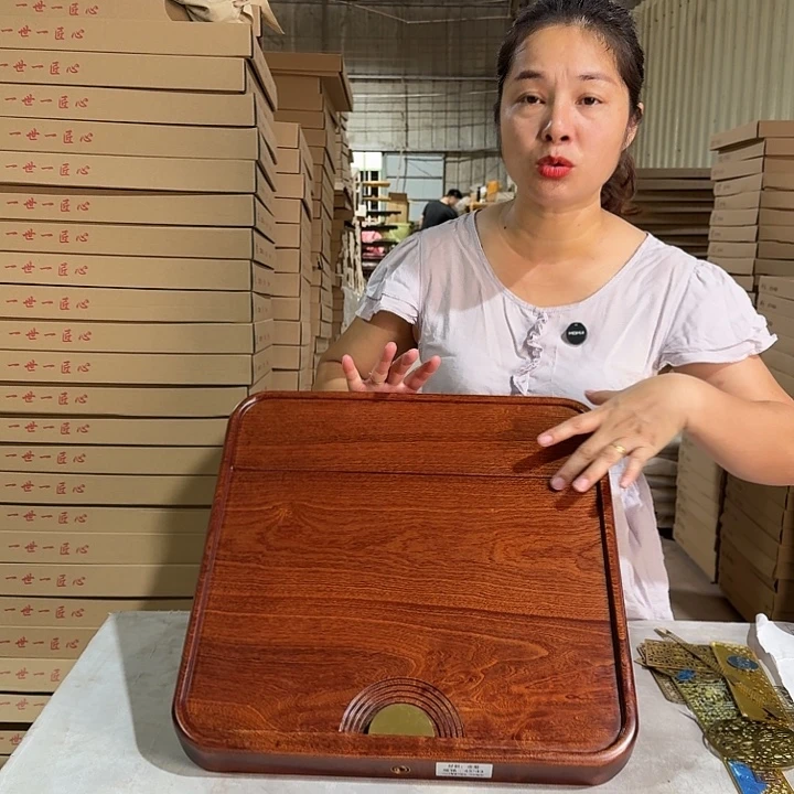 花梨木茶盘43*43尺寸