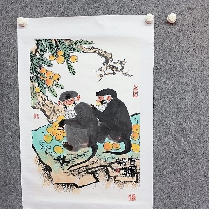 国画国画作品丰乐
