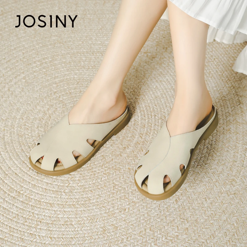 卓诗尼平底勃肯拖鞋2025新款夏季外穿包头凉拖鞋女款休闲百搭女鞋