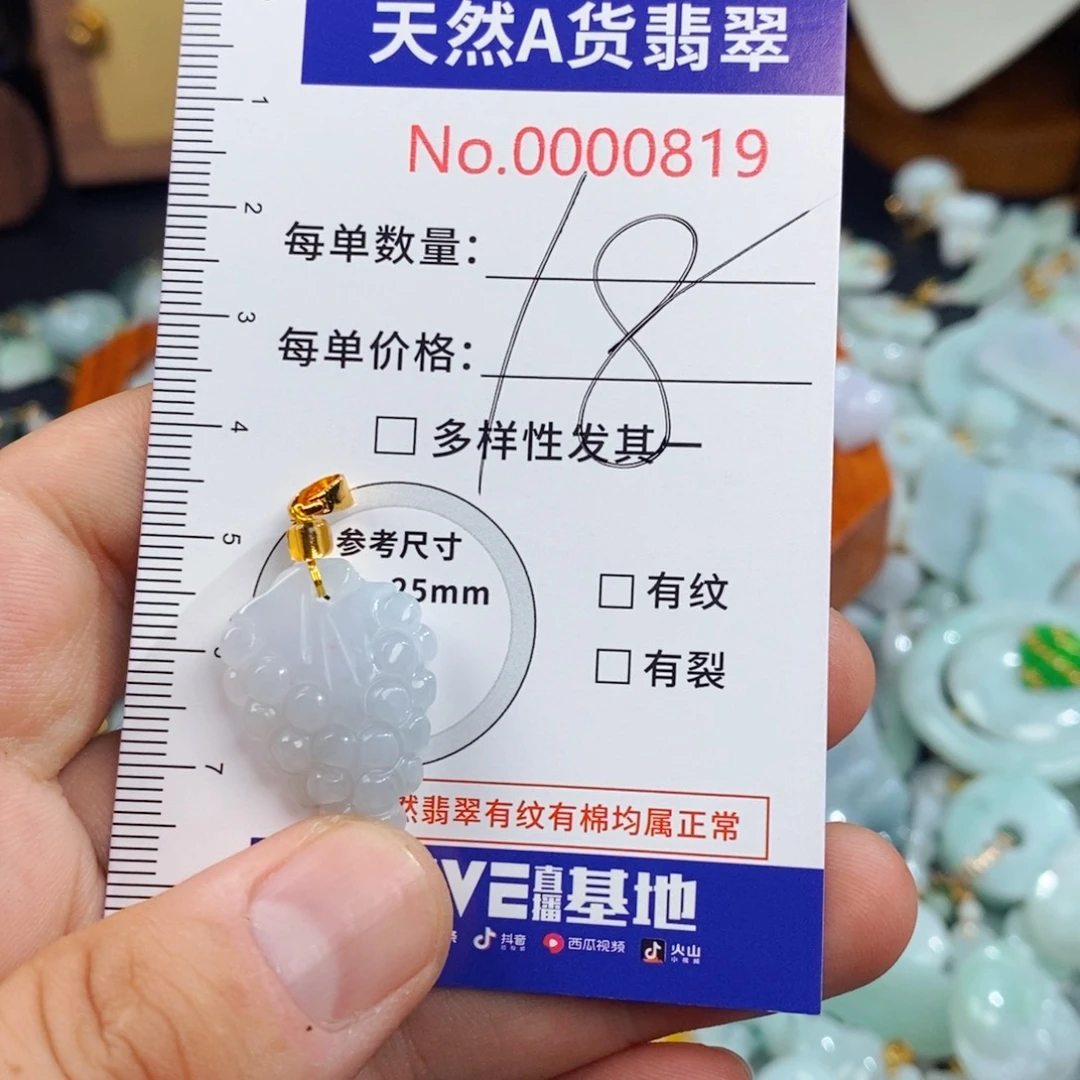 翡翠未镶嵌颈饰819