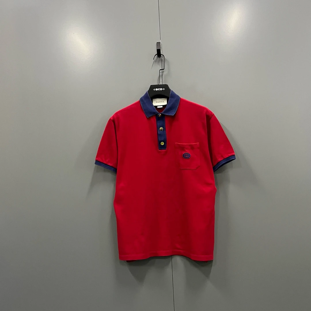 95新 GUCCI/古驰 jp916 徽标polo衫 M 洗标无 607977