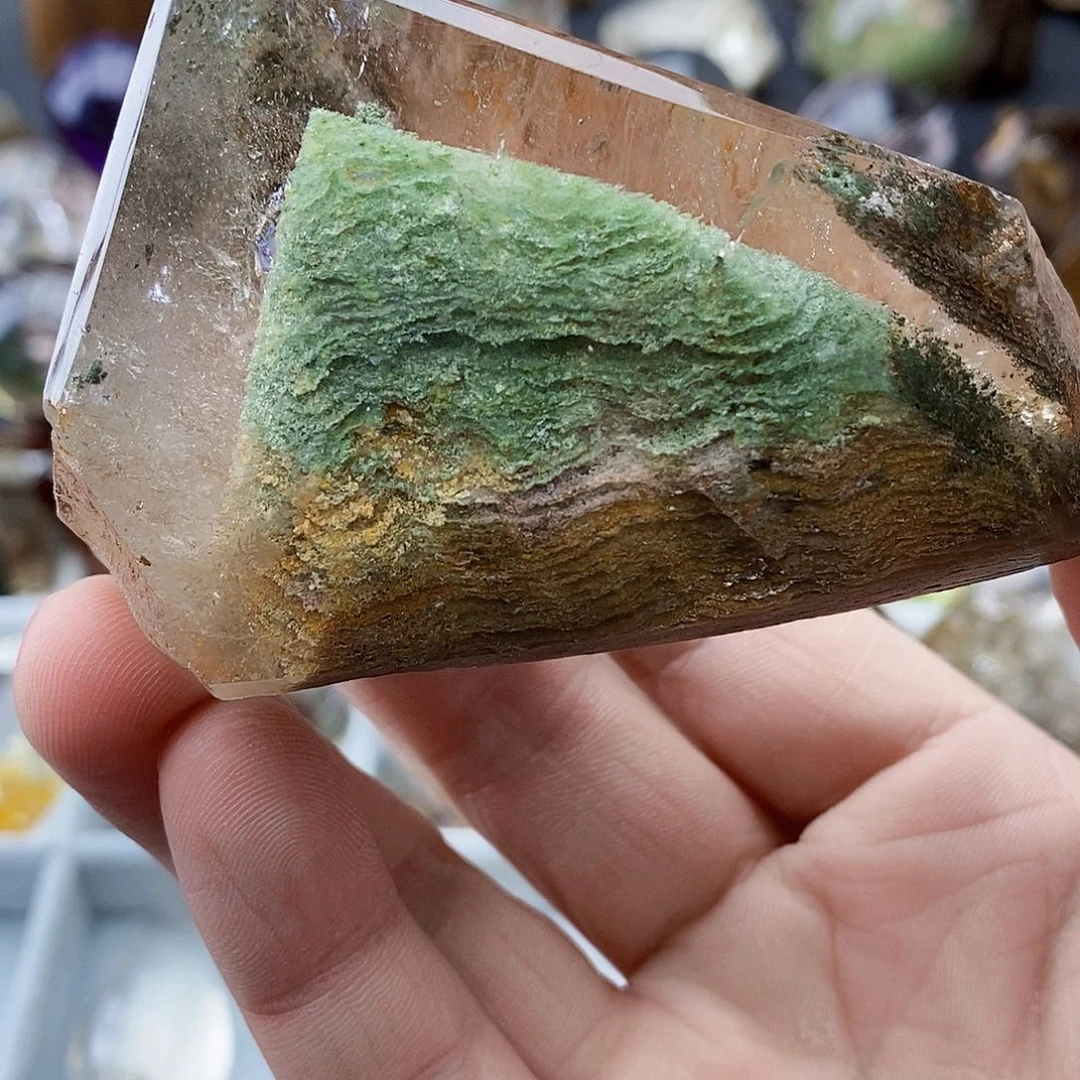 水晶天然水晶透亮光泽未镶嵌闲*