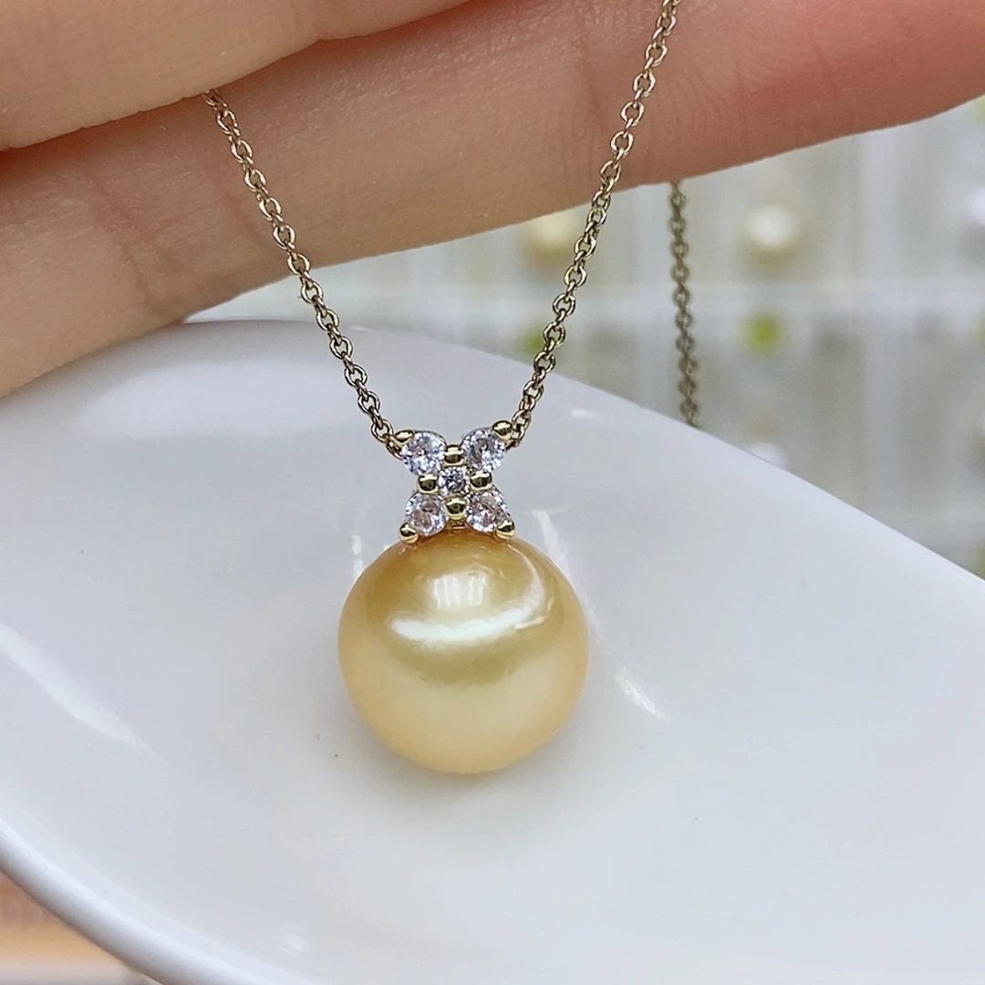 淡水珍珠吊坠(赠链)合金