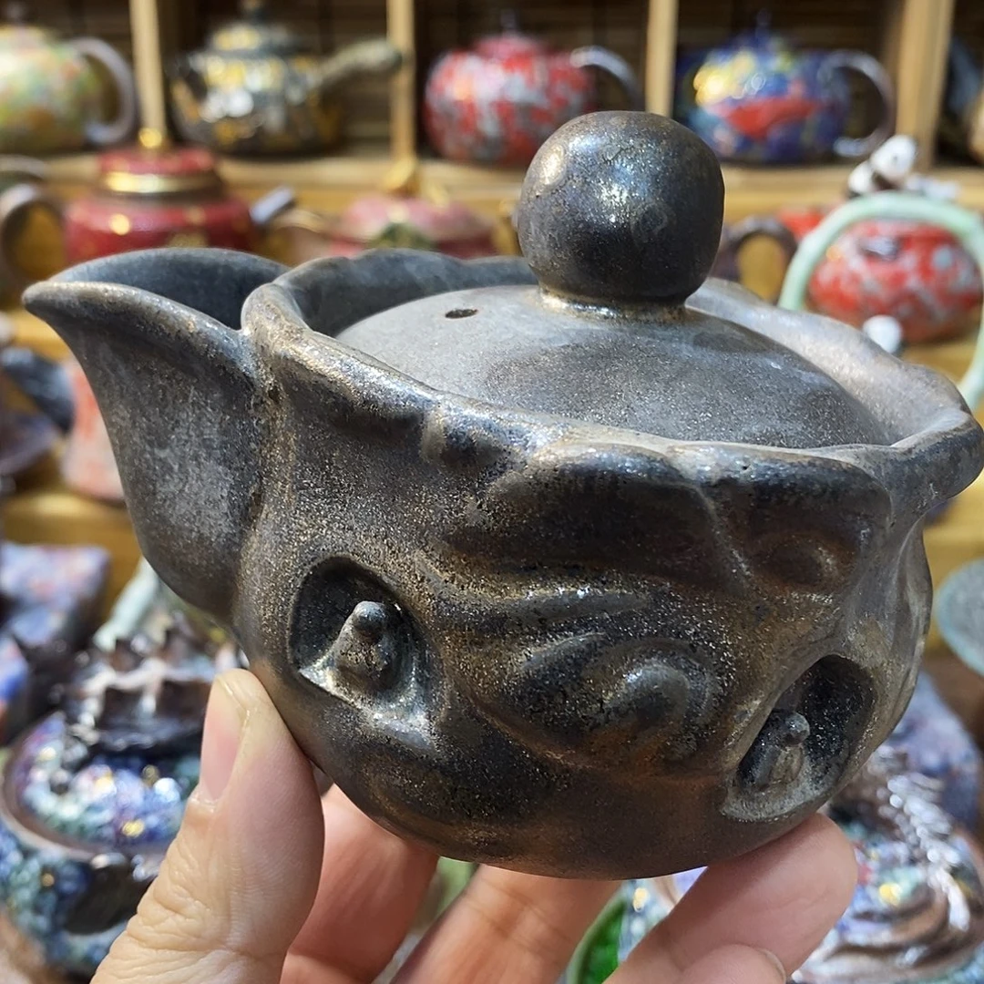 粗陶志野柴烧茶器