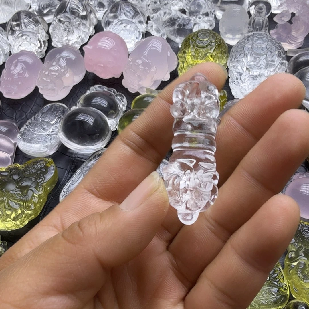 水晶未镶嵌颈饰吊坠