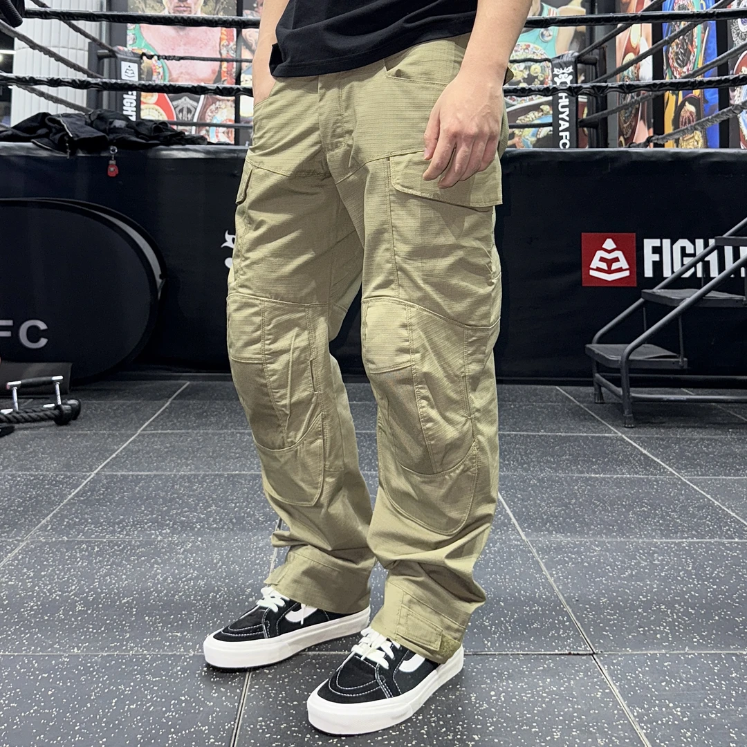 【YX2】男士突击战术风长裤防刮耐磨户外登山休闲工装裤可装护膝