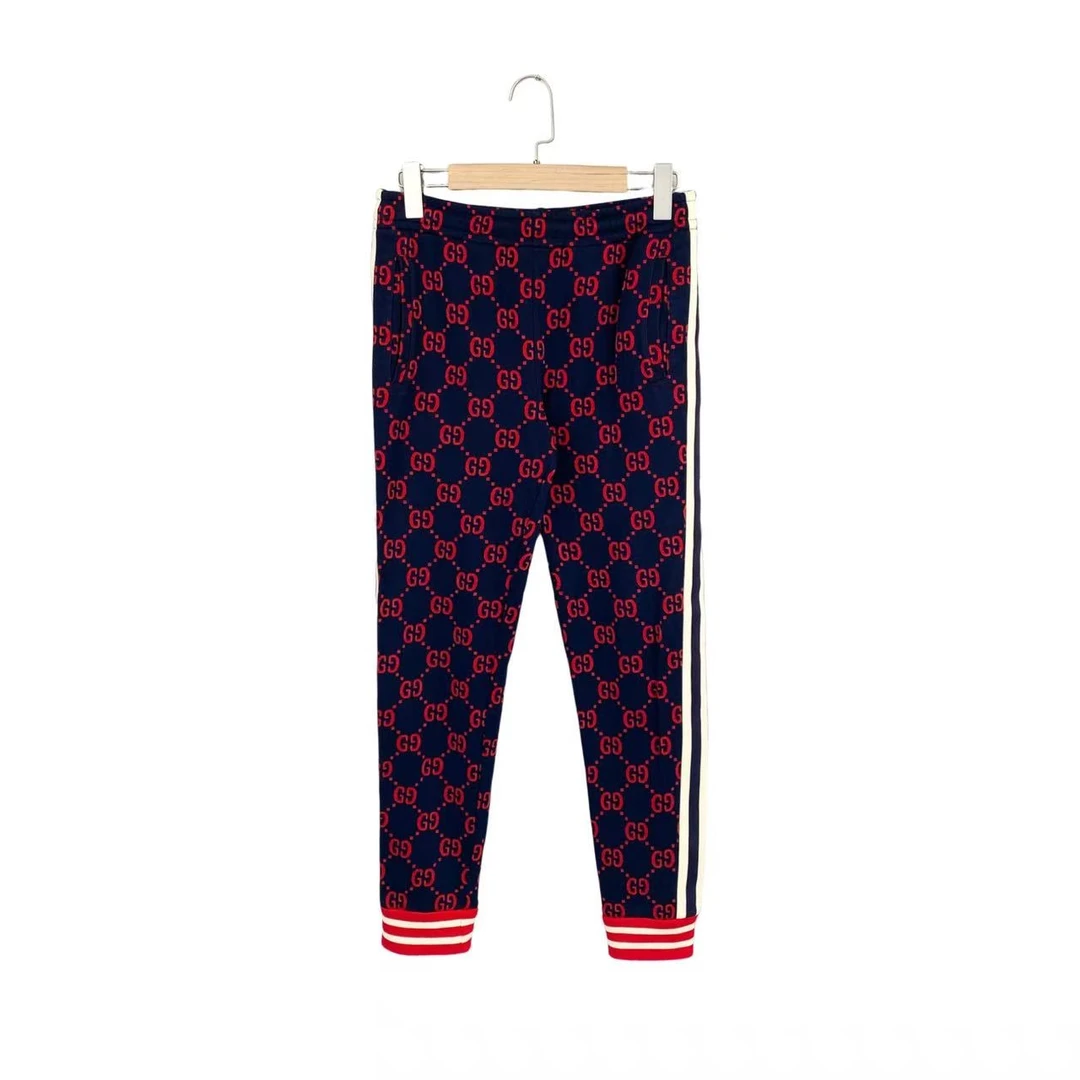 99新 GUCCI/古驰  ff129 批量 棉 老花满印休闲长裤 S码