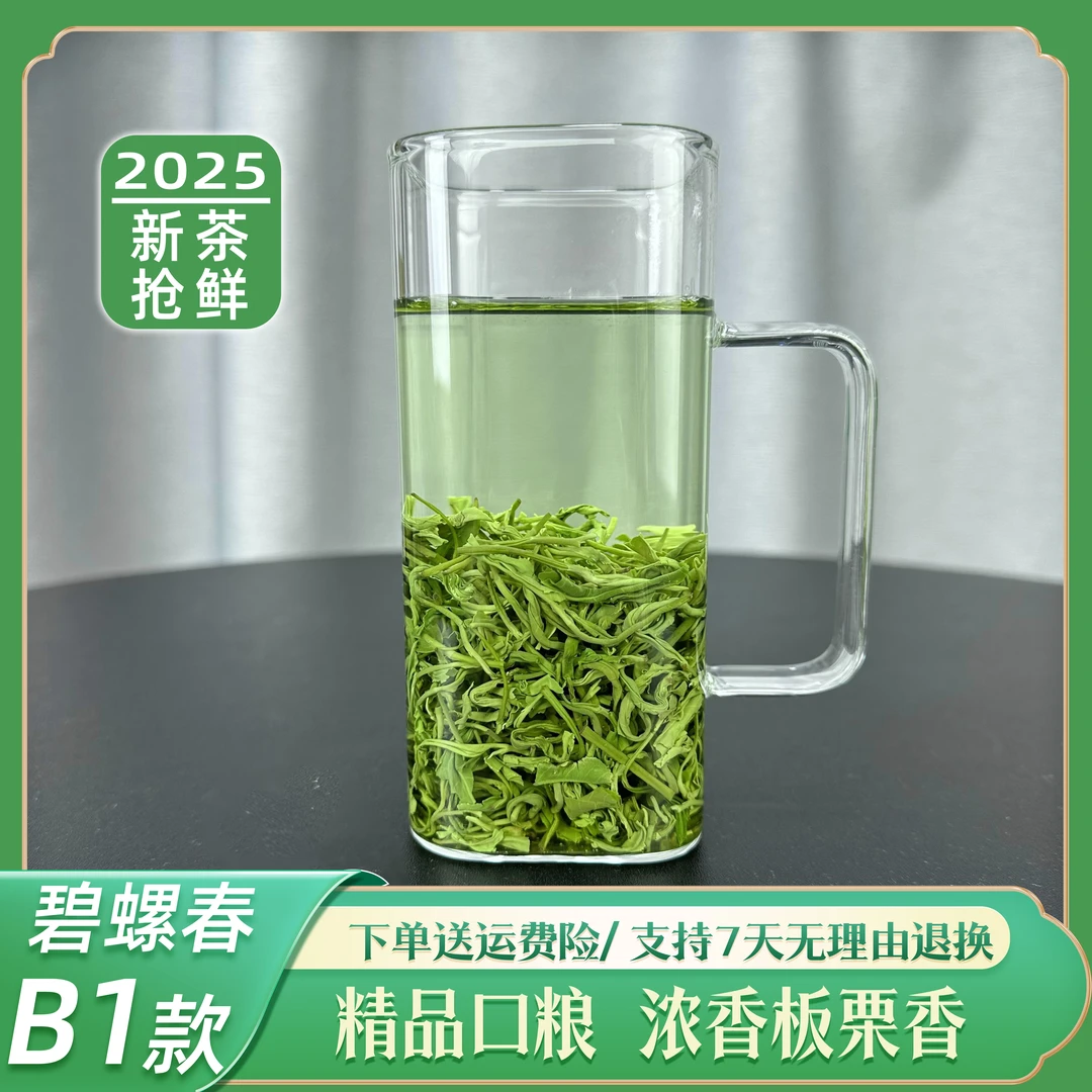 【2025年新茶】碧螺春B1款香浓绿茶浓香耐泡栗香味茶叶精品口粮茶叶