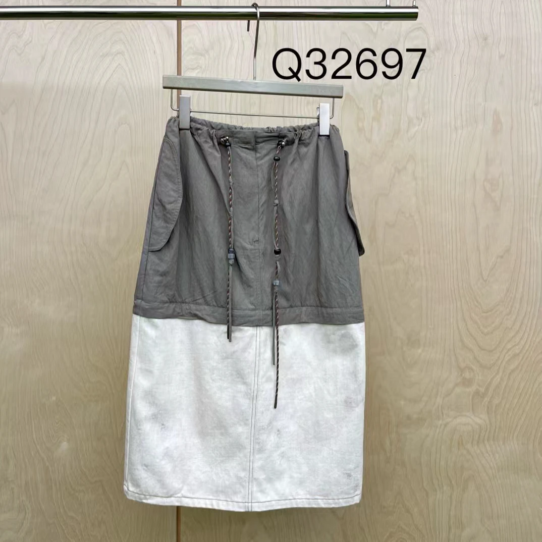 【BAI】秋新款高腰设计感百搭半身裙女32697