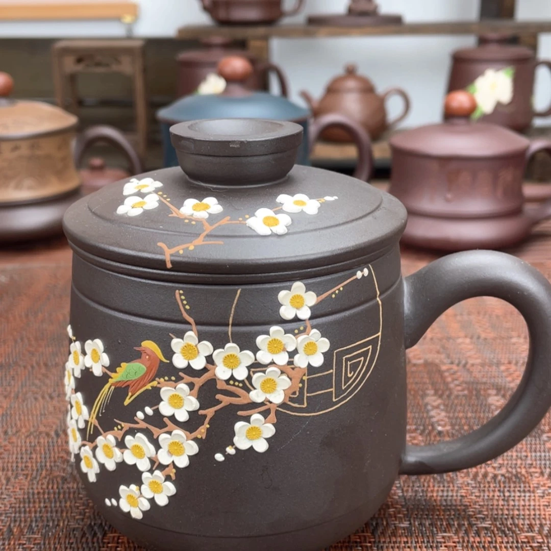 【闪购商品】紫砂茶杯宜兴原矿紫砂盖杯微瑕