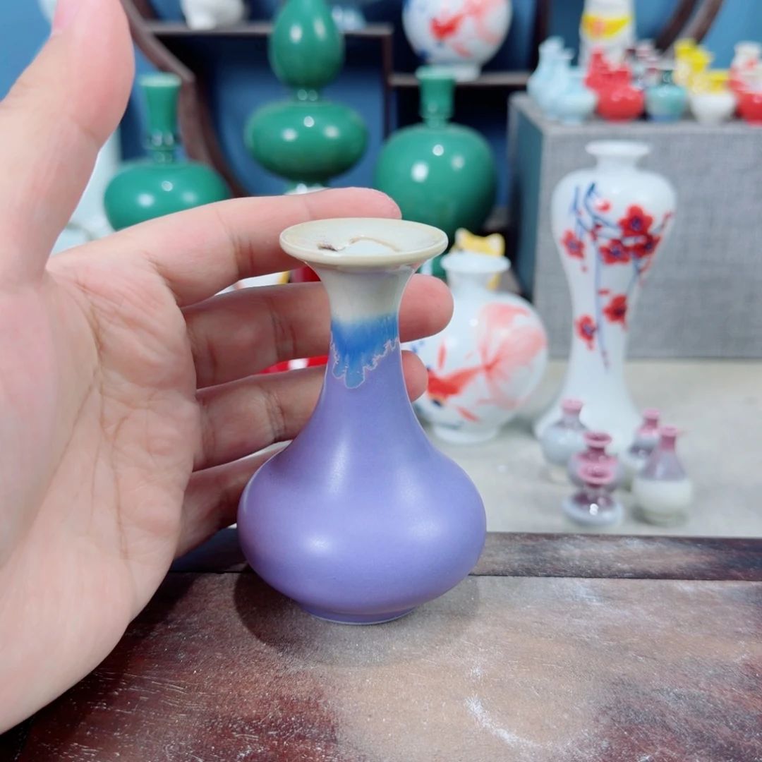 陶瓷手工小花器摆件
