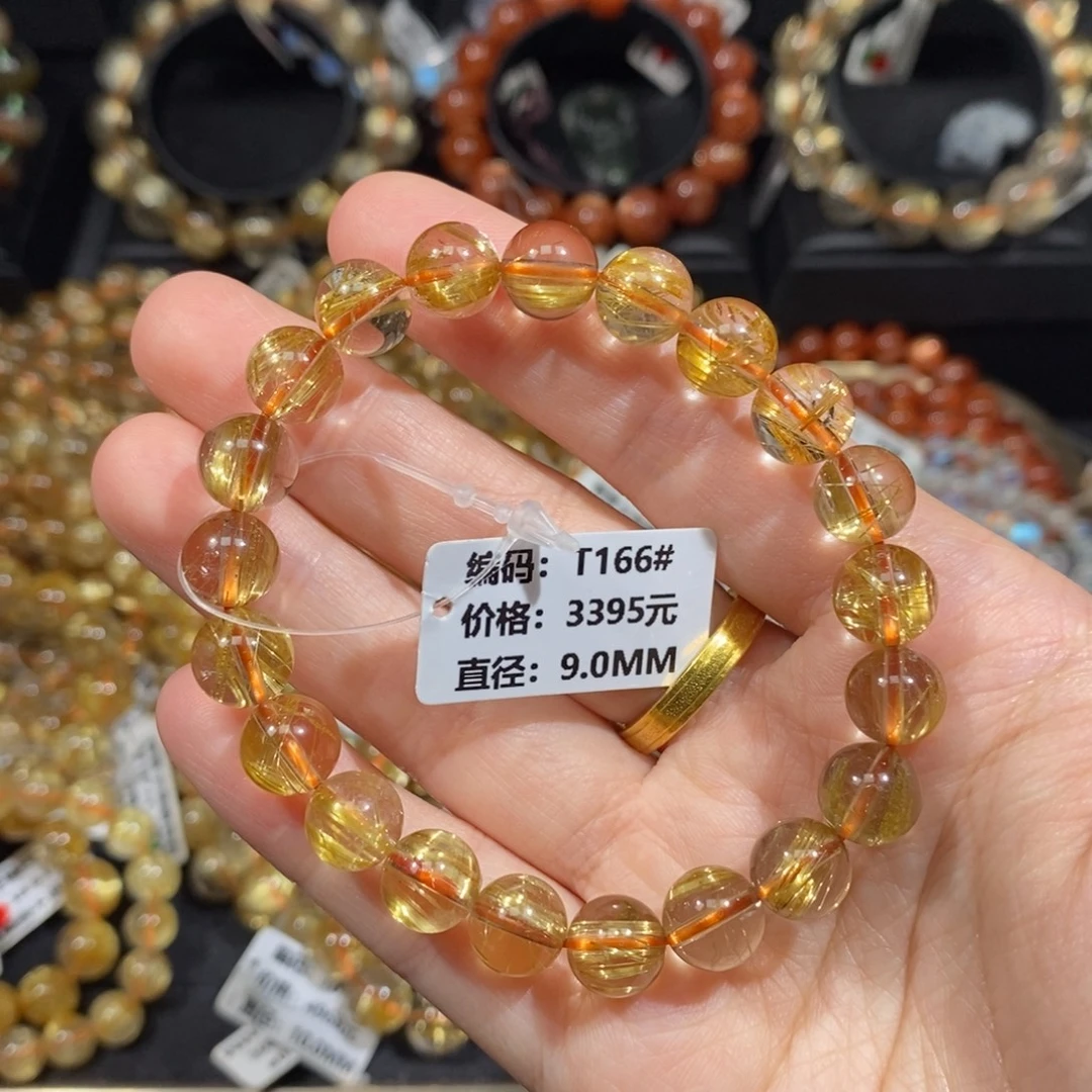 发晶手链未镶嵌T166#9.0mm