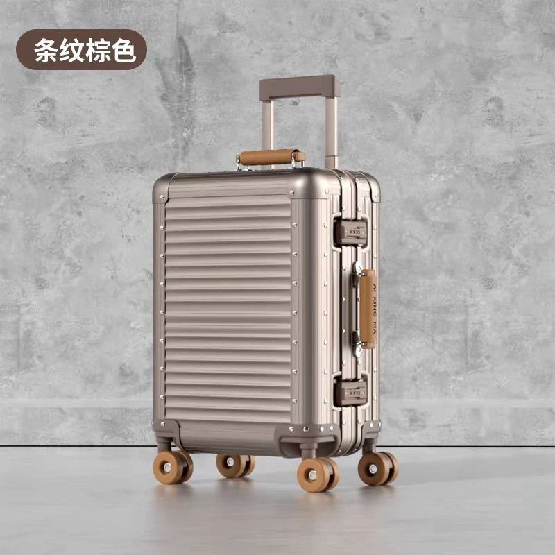 2025新款铝镁合金行李箱20寸登机箱商务拉杆箱
