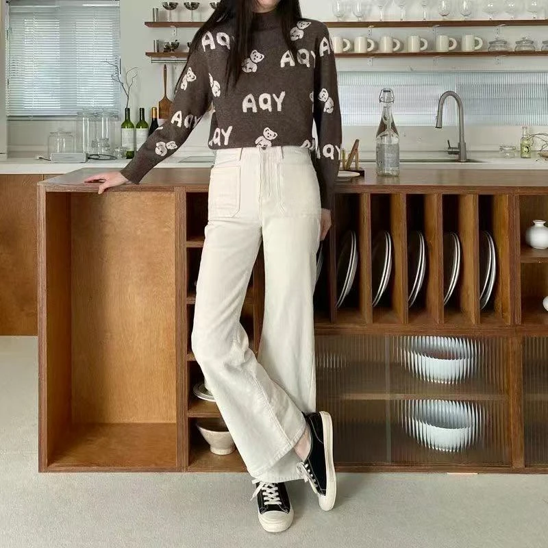 【特】秋冬灯芯绒直筒裤微阔腿松紧腰休闲百搭舒适