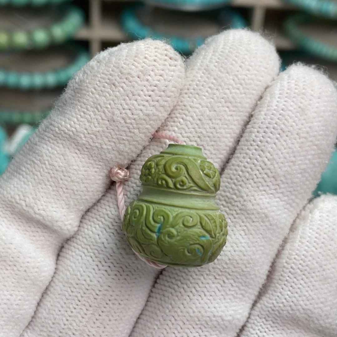 绿松石未镶嵌缠枝葫芦4