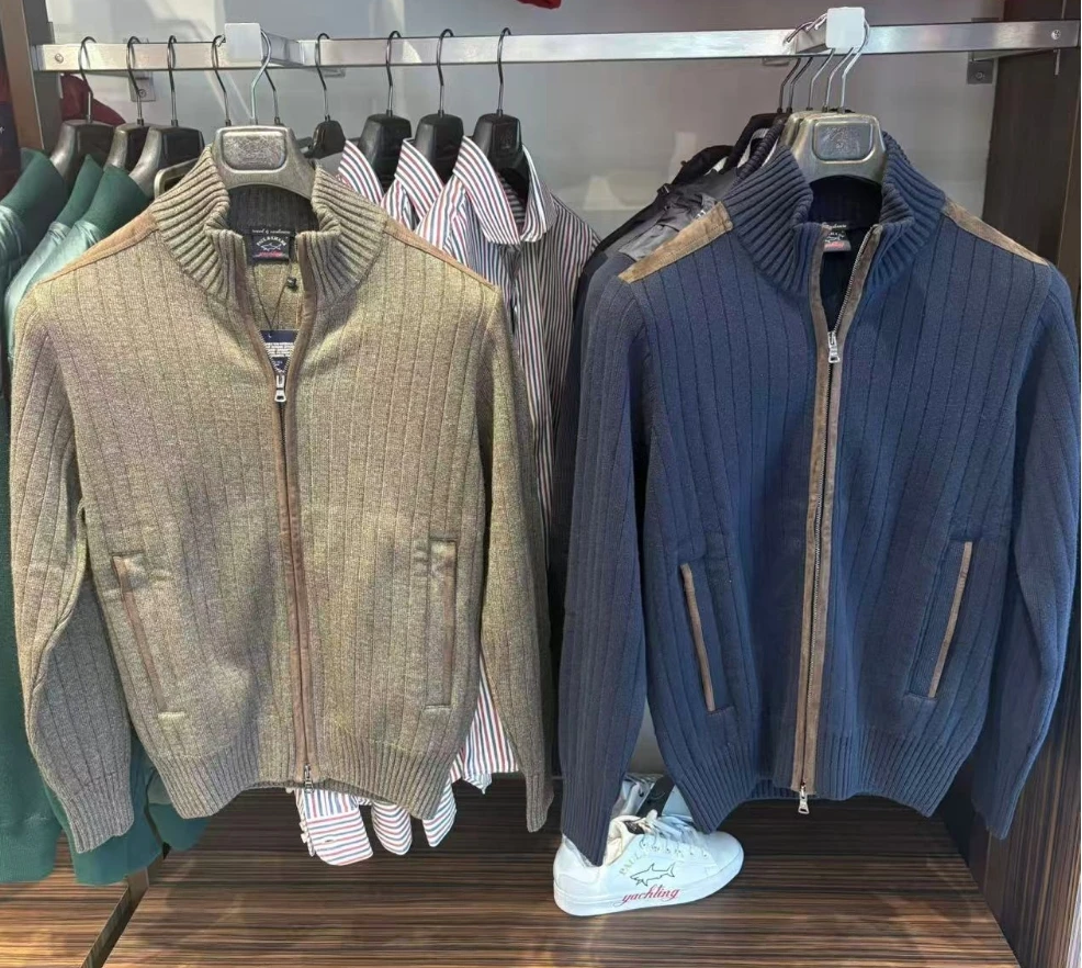 保鲨 不退换 羊毛混羊绒休闲开衫 下单联系客服