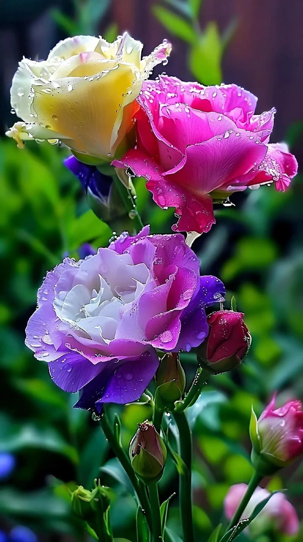 拍一发二洋桔梗花适合室内外四季养殖可四季开花