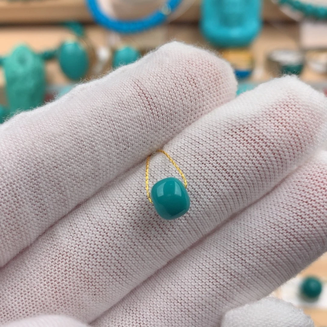 绿松石未镶嵌配饰6.6-5.6mm
