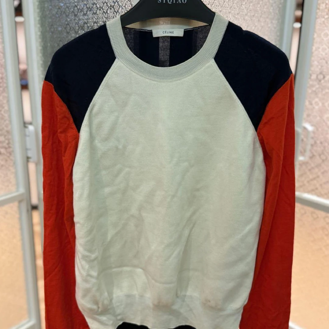 99新 Celine/思琳 拼色毛衣 (m码)