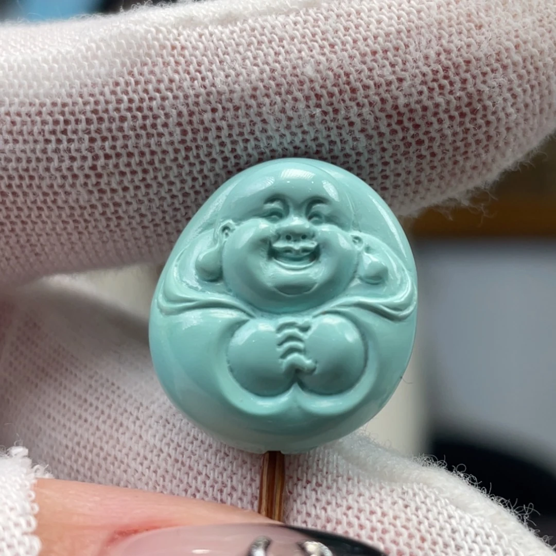 绿松石未镶嵌挂件