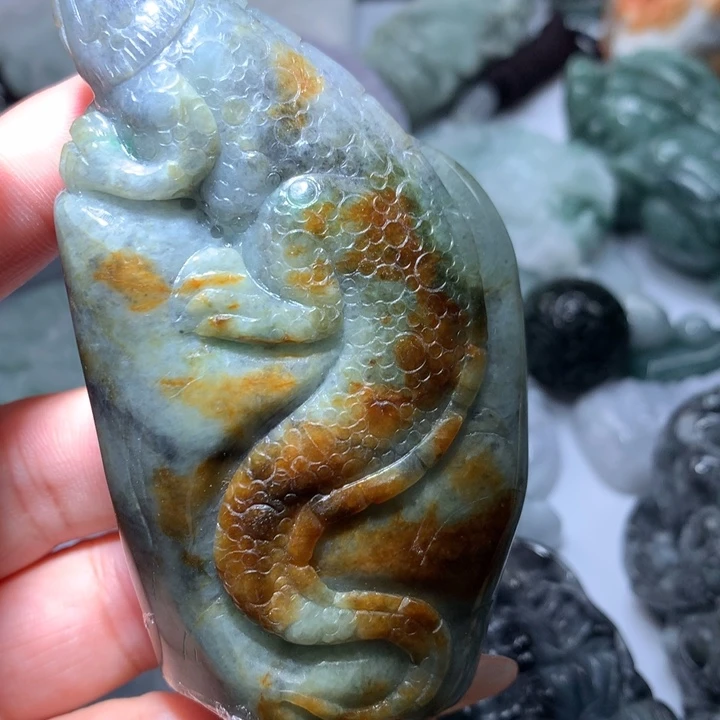 翡翠未镶嵌颈饰保真天然A货翡翠