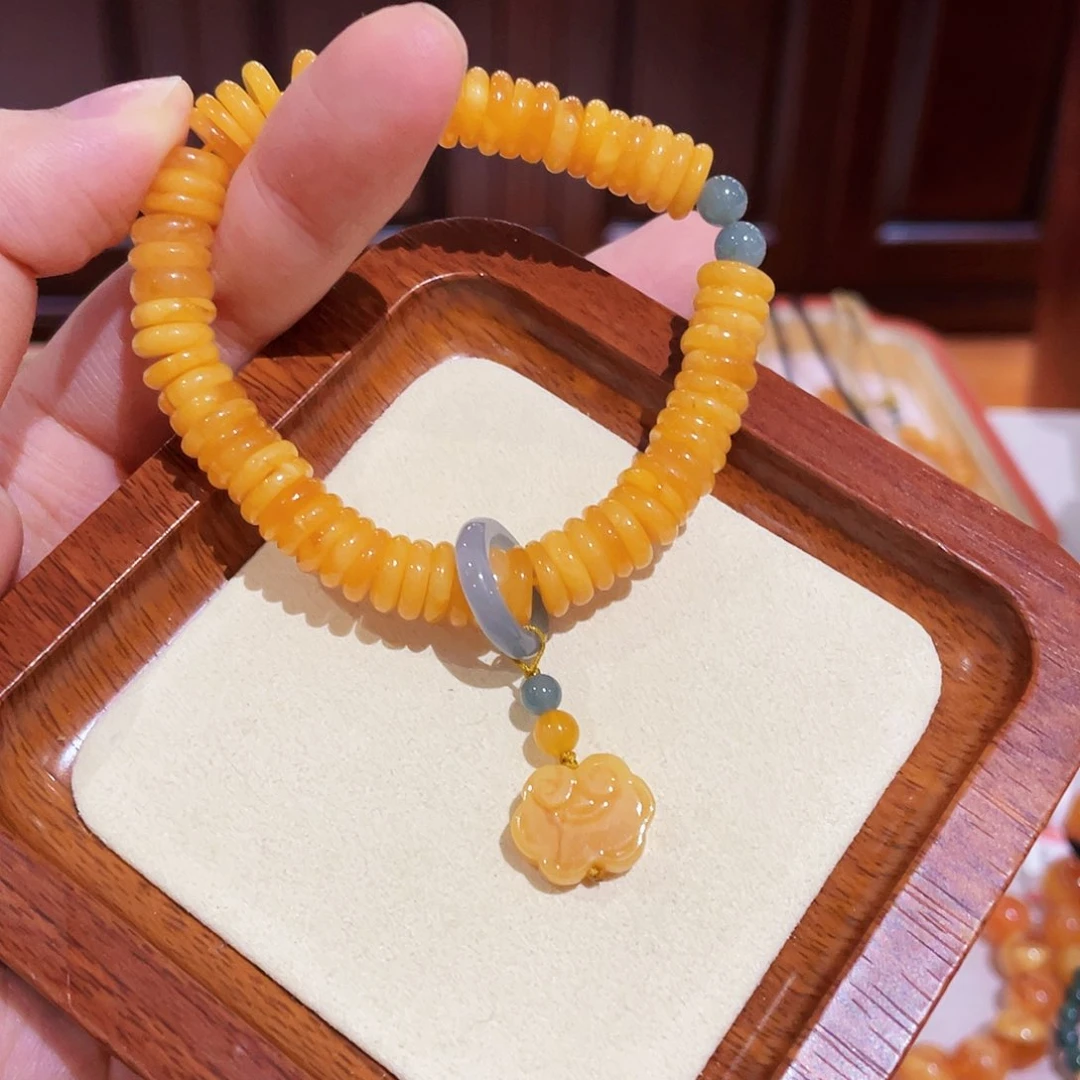 蜜蜡手链未镶嵌手串