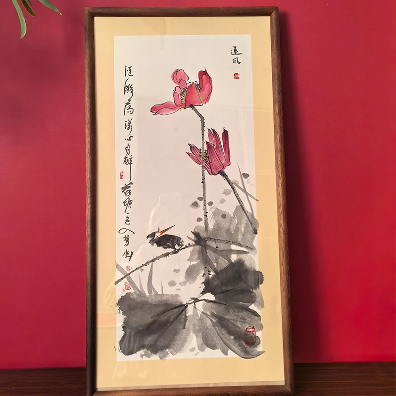 【涟漪荡漾心自醉，荷塘一色入幽梦】52*52纯手绘国画