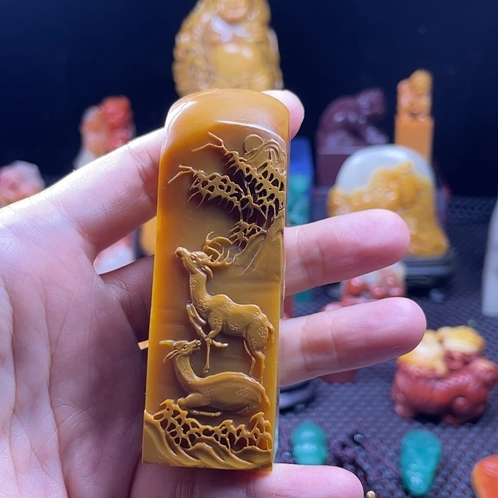 佳***哥老挝石寿山石雕刻工艺