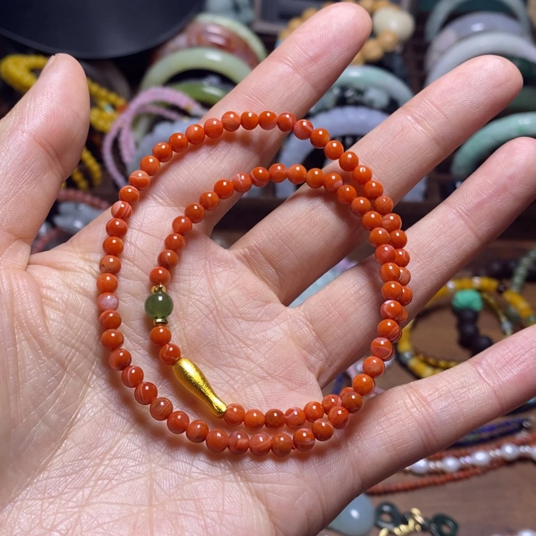 南红玛瑙未镶嵌手串