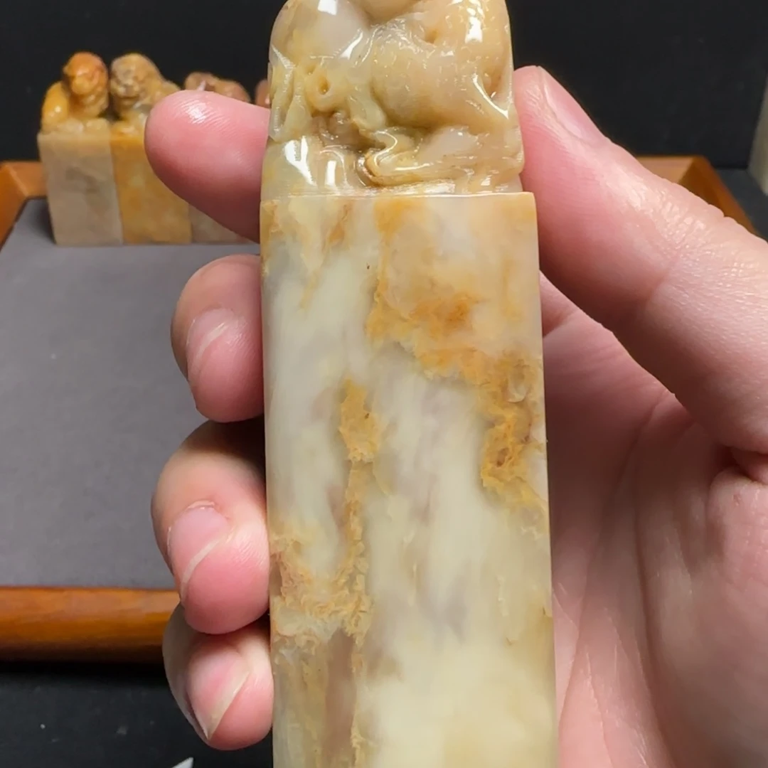 巴林石印石黄花冻3.0×12.2