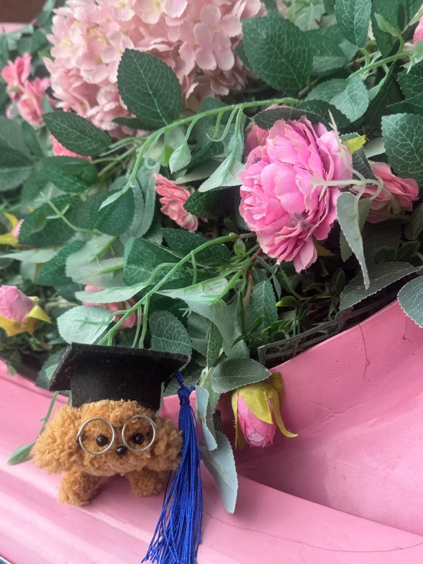 原创手作设计款仿真博士小泰迪礼物挂件摆件5cm默认拍下不退不换