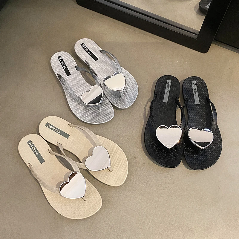 女士桃心型新款户外沙滩鞋时尚凉拖鞋138