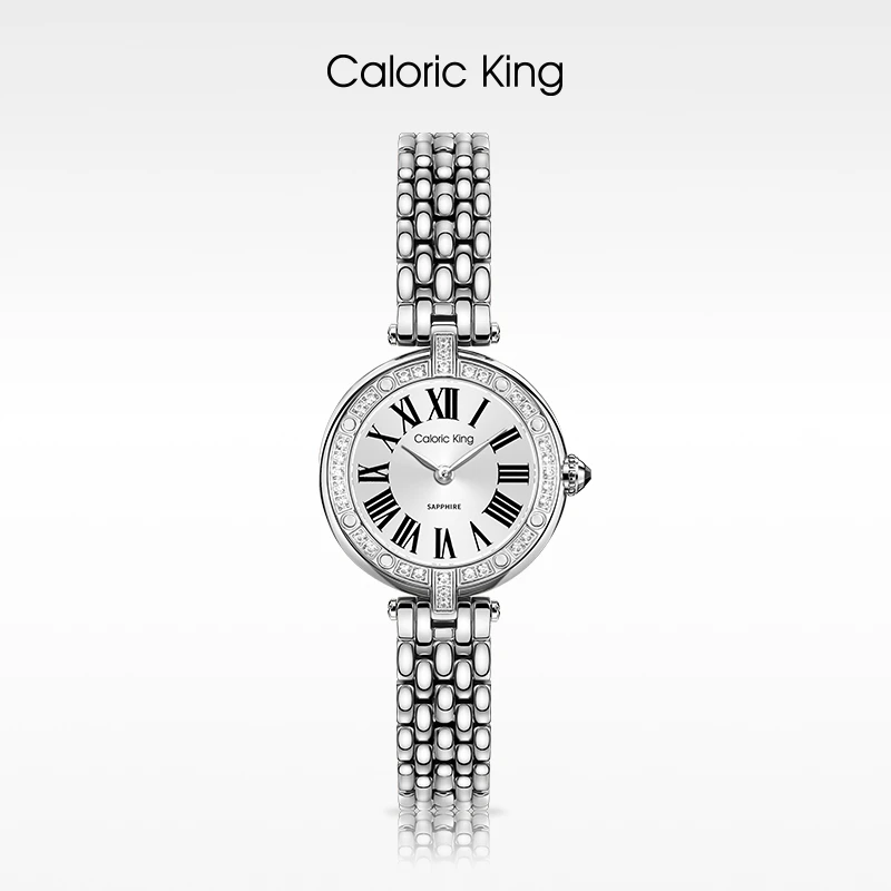 凯卡思Caloric King星月智雅高级镶钻瑞士机芯手表女款