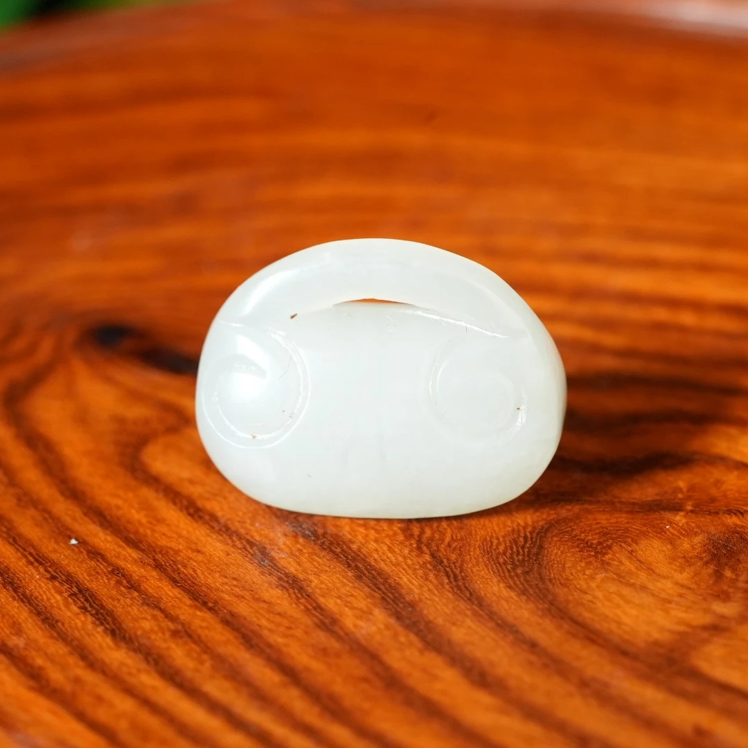 二十世纪中后期和田玉平安锁挂件ACHYF240901034