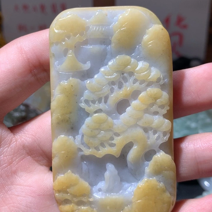 翡翠未镶嵌颈饰保真天然a货翡翠