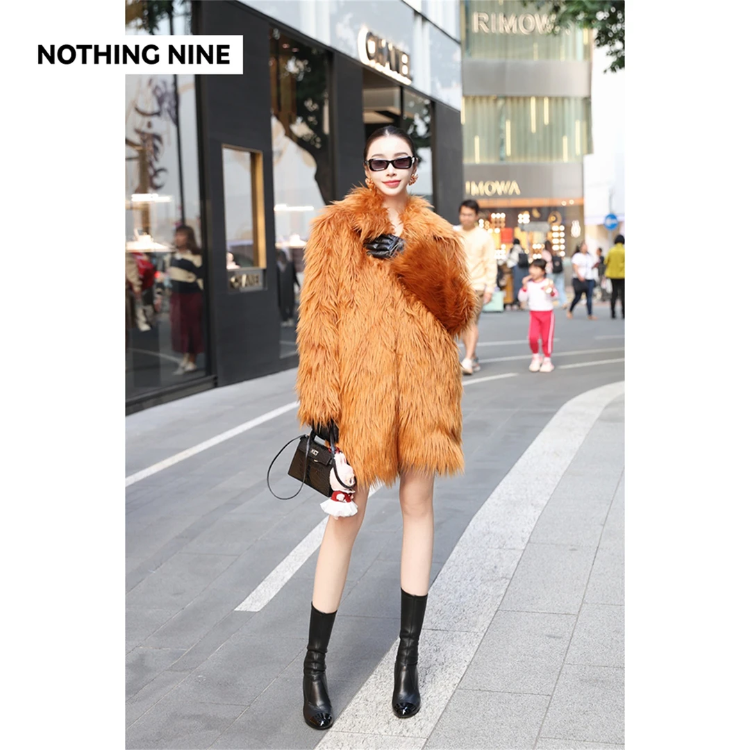 NOTHING NINE 契尔柯琥珀夹棉毛呢外套