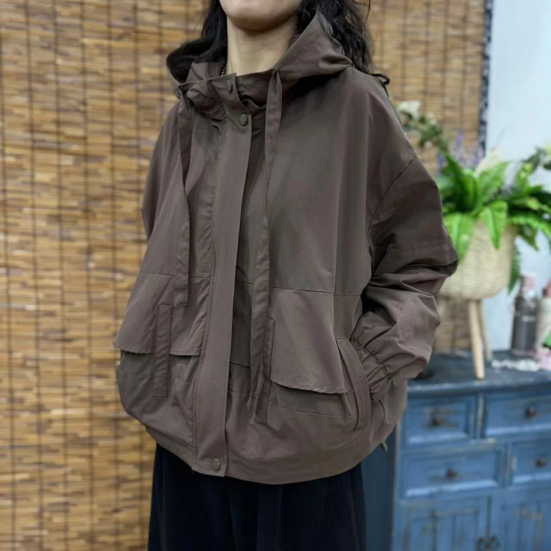 8780新款春季休闲减龄显瘦气质连帽长袖外套