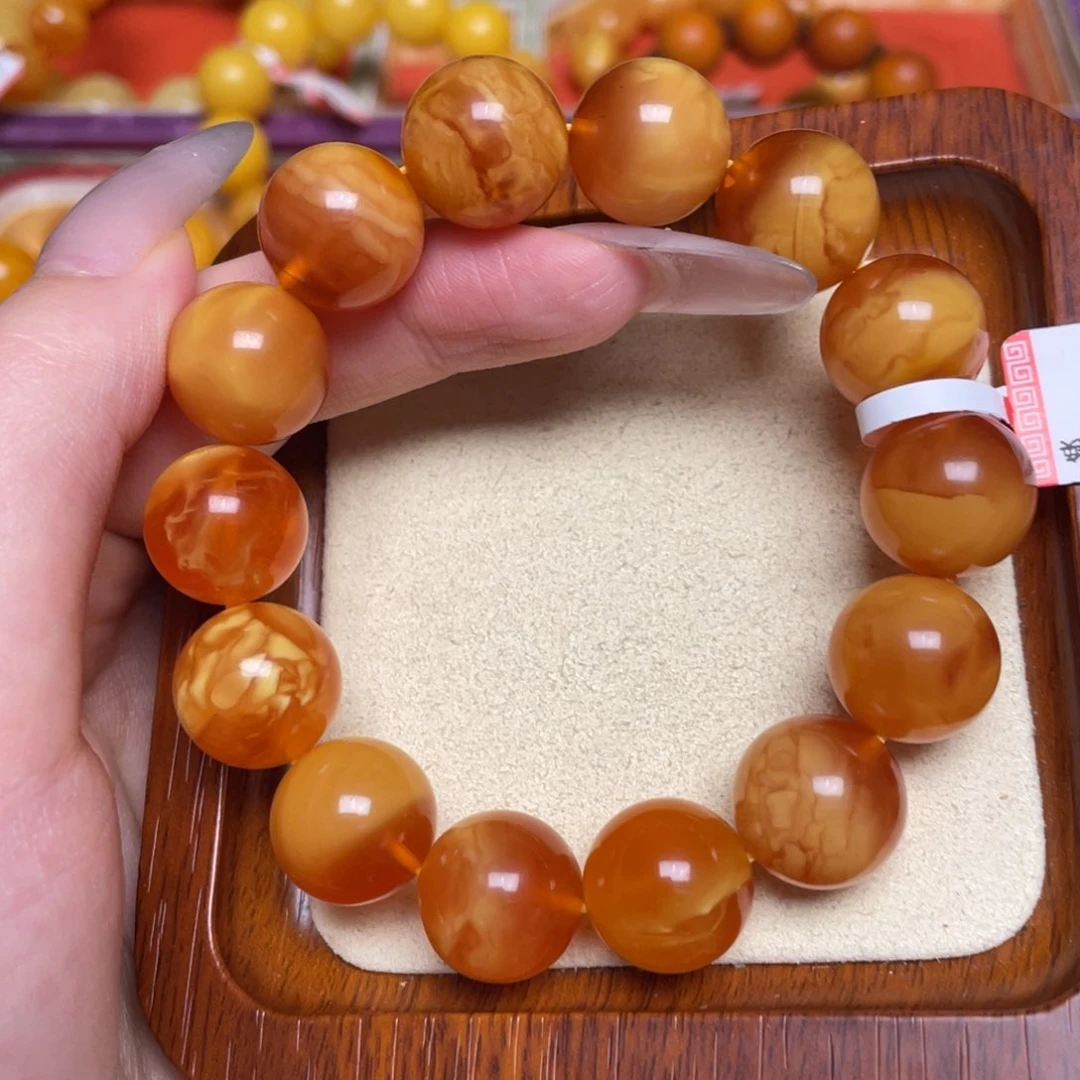 未镶嵌蜜蜡手链手串