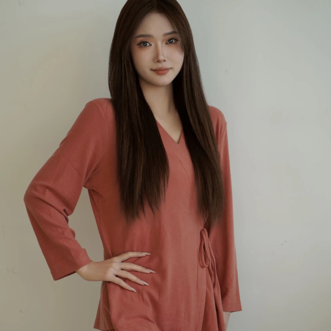 宽画【直播专享】多彩羊绒长袖秋冬家居服套装睡衣KH98018&KH98016