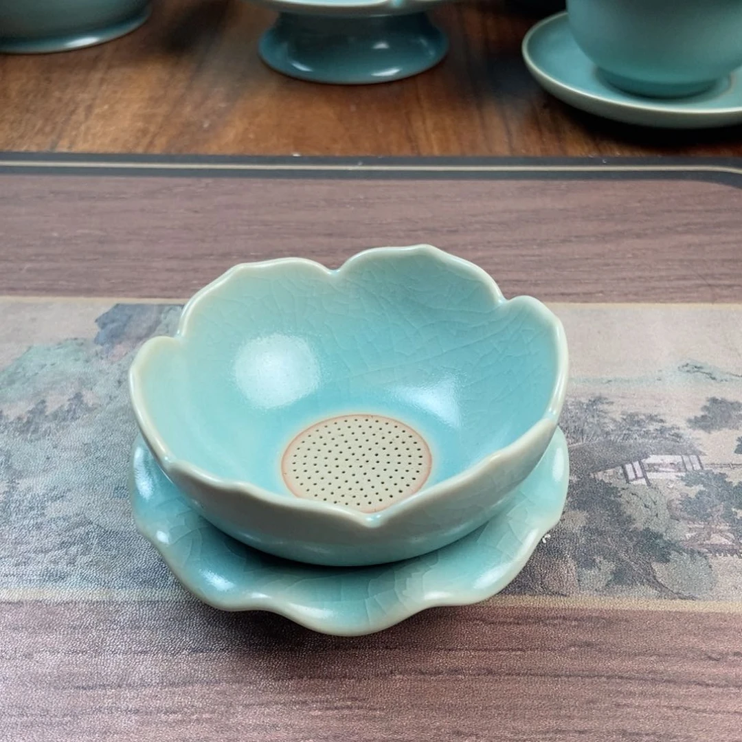 摆件陶原产地原矿汝瓷～茶器