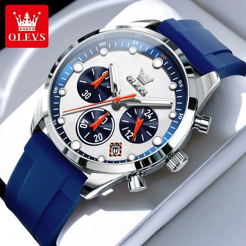 瑞士认证欧利时正品手表男士多功能新款帅气时尚潮流夜光防水男表